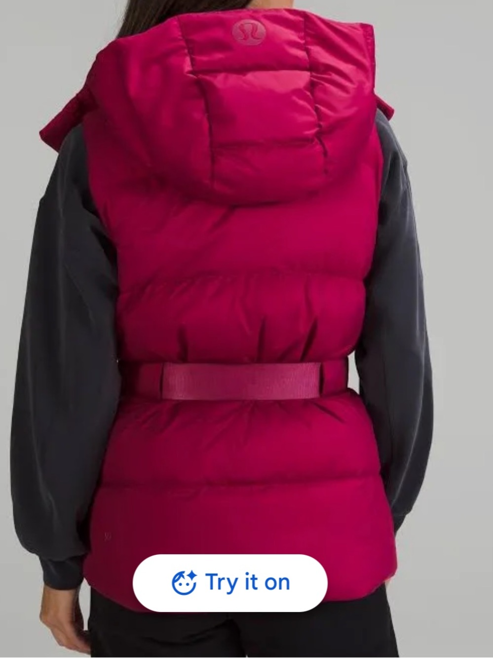 lululemon athletica Belted Down Puffer Vest - Magenta Pink - Picture 2 of 7